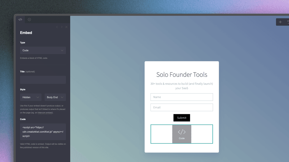 Form properties